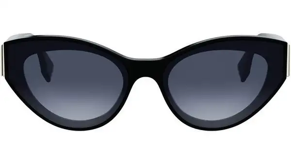 Fendi First Shiny Black Cat Eye Sunglasses