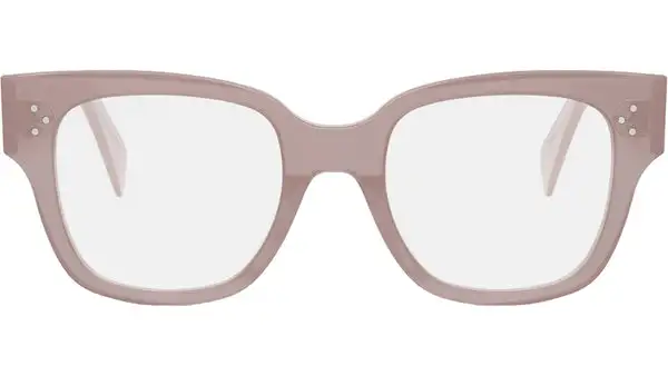 3 Dots HD Pink Square Eyeglasses