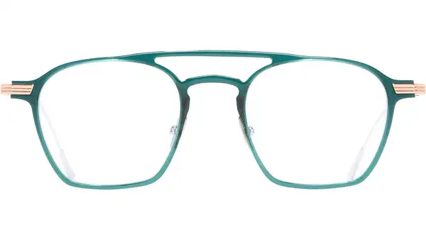 0009 Optical 03 Verde Occhiali da Vista Rotondi
