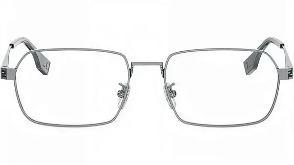 Fendi Sky Ruthenium Geometric Eyeglasses