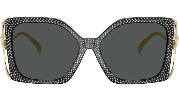 VE4502U 550787 Cristallo Con Strass Nero Occhiali da Sole