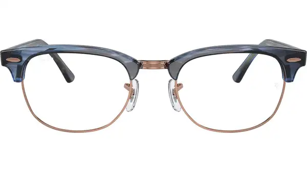 Clubmaster Optics RB5154 8374 Blu Striato Occhiali da Vista