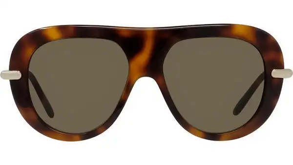 Slim Havana Pilot Sunglasses