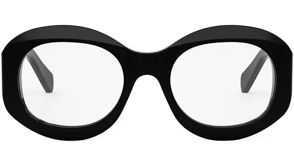 3 Dots Black Round Eyeglasses