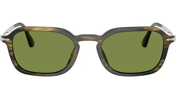 PO3381S 12374E Nero Verde Oliva Occhiali da Sole