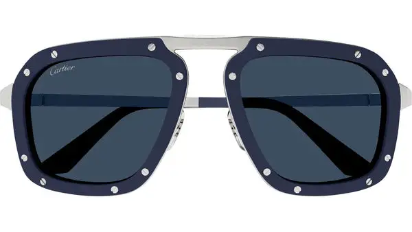 CT0573S 002 Blu Argento Occhiali da Sole