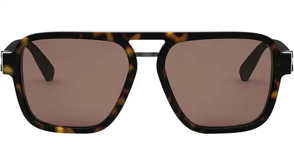 Bvlgari Aluminium 53I Shiny Havana Sunglasses