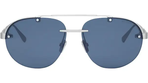 Octo Finissimo Matte Silver Pilot Sunglasses