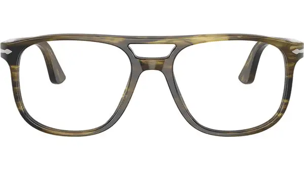 PO3329V 1237 Nero Verde Oliva Occhiali da Vista