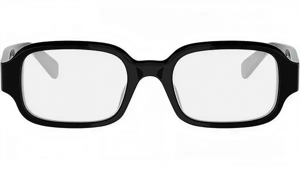 Triomphe Black Rectangular Eyeglasses