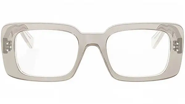 CELINE 3 Dots Brown Rectangular Eyeglasses