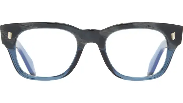 1421 Optical 03 Grigio Corno Su Blu Occhiali da Vista Rettangolari