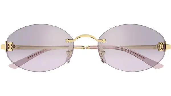 CT0592S 003 Oro Lucido Occhiali da Sole