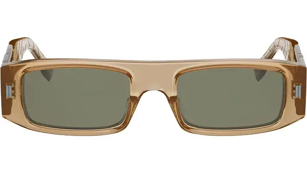 FF Squared Orange Rectangular Sunglasses