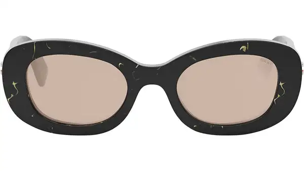 B.zero1 Black Oval Sunglasses