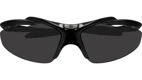 BB0464S 001 Nero Lucido Occhiali da Sole