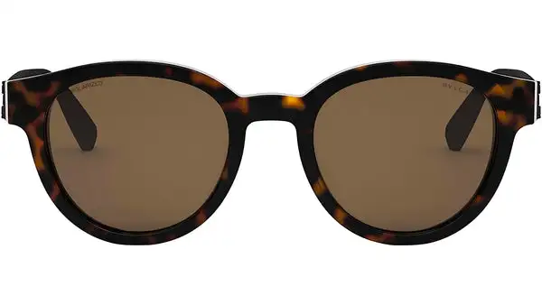 Bvlgari Aluminium Havana Round Sunglasses