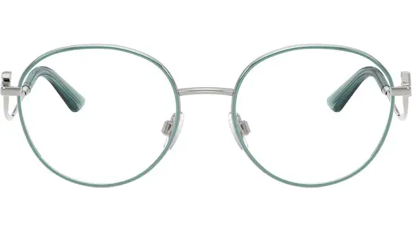 DG1365 1325 Occhiali da Vista Rotondi Argento / Azzurro