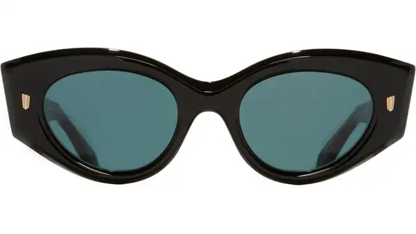 9317 Sun 01 Nero Su Cristallo Occhiali da Sole Cat Eye