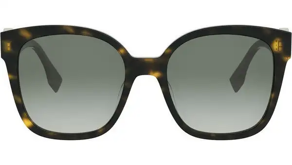 FF Diamonds Havana Butterfly Sunglasses