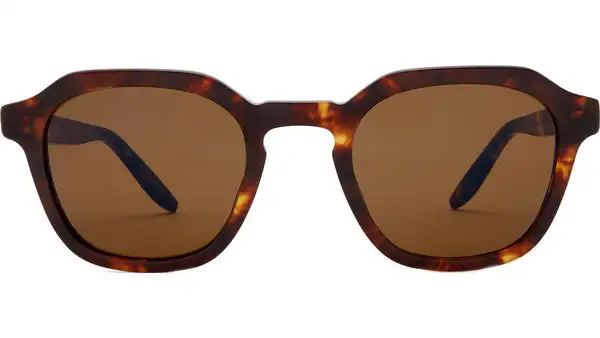 Tucker Havana Geometric Sunglasses