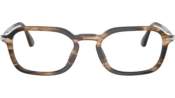 PO3381V 1236 Nero Marrone Grigiastro Occhiali da Vista