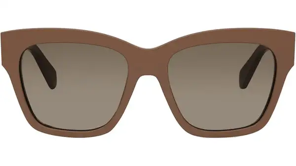 Triomphe Brown Square Sunglasses