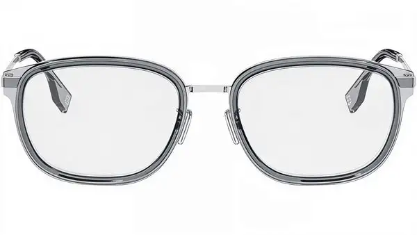 Fendi Travel Grey Square Eyeglasses