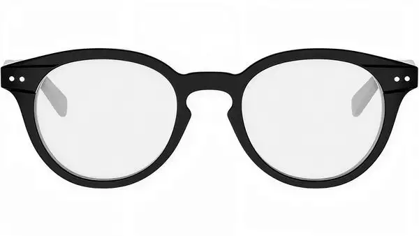 CELINE Thin Black Round Eyeglasses