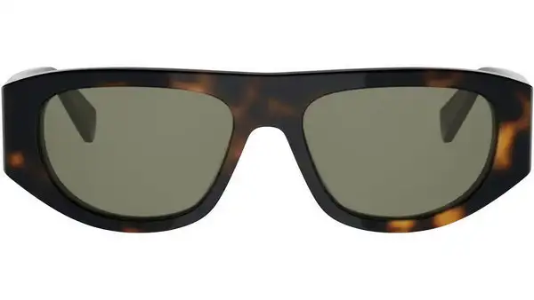 Triomphe Havana Geometric Sunglasses