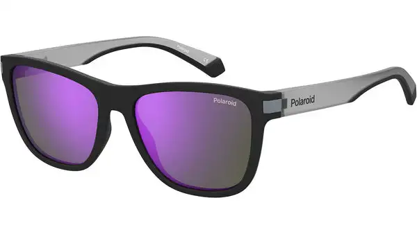 PLD 2138/S 5F3 MF Nero Opaco Viola Occhiali da Sole