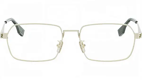 Fendi Sky Light Gold Geometric Eyeglasses