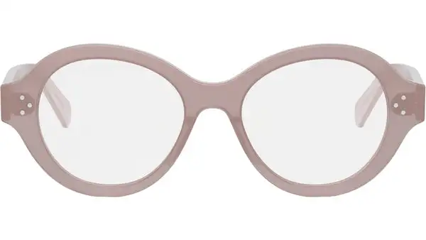 3 Dots HD Pink Geometric Eyeglasses