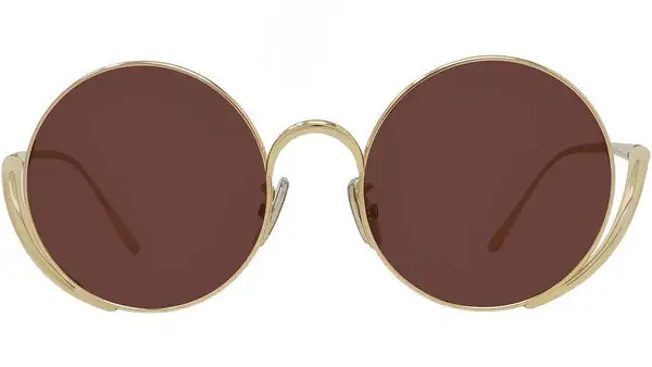 Signature Gold Round Sunglasses