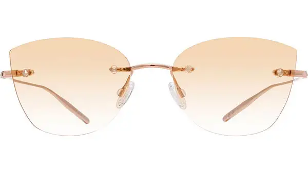 Brandy Gold Cat Eye Sunglasses