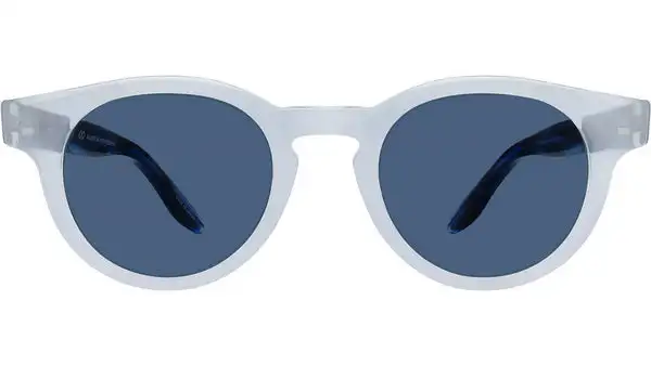 Oxford Blue Round Sunglasses