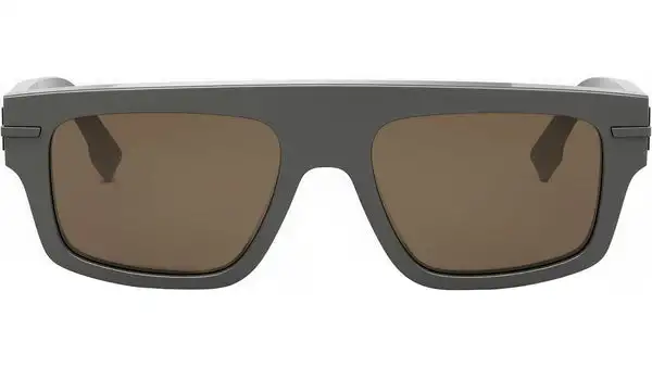 Fendigraphy Grey Rectangular Eyeglasses