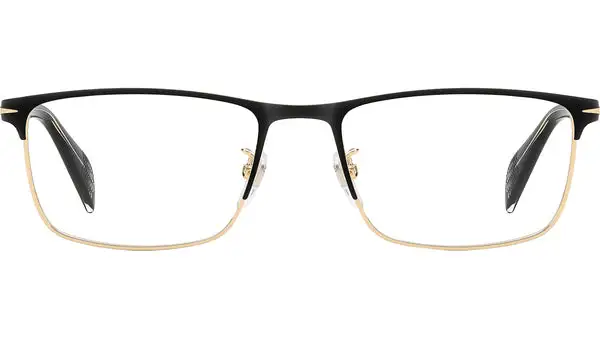 DB 1209 I46 Nero Opaco Oro Occhiali da Vista