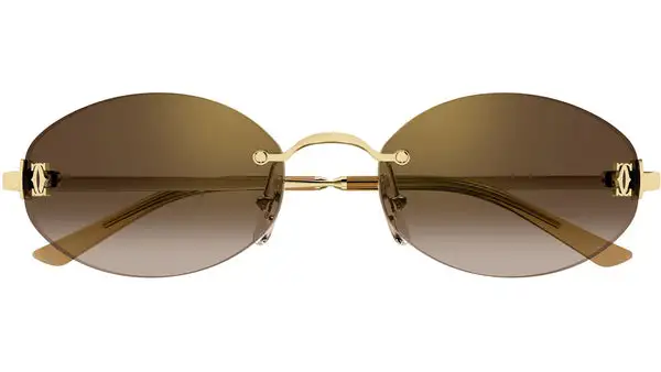 CT0592S 002 Oro Lucido Occhiali da Sole