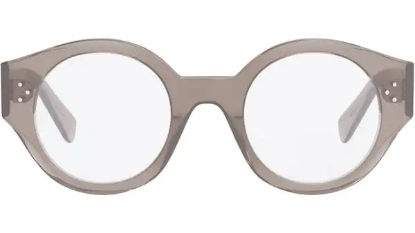 3 Dots HD Brown Round Eyeglasses
