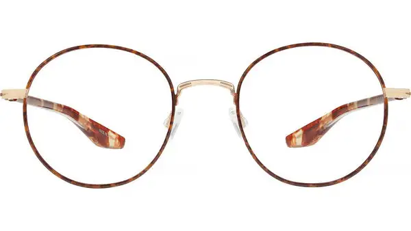 Caster Gold Round Eyeglasses