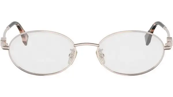 Fendigraphy Rose Gold Oval Eyeglasses