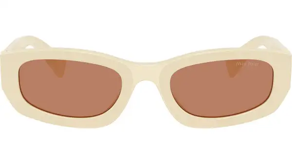 MU B04S 21D90Q Bianco Latte Occhiali da Sole