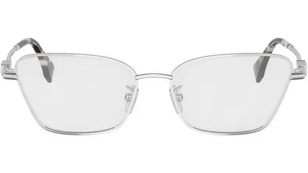 Fendigraphy Silver Cat Eye Eyeglasses