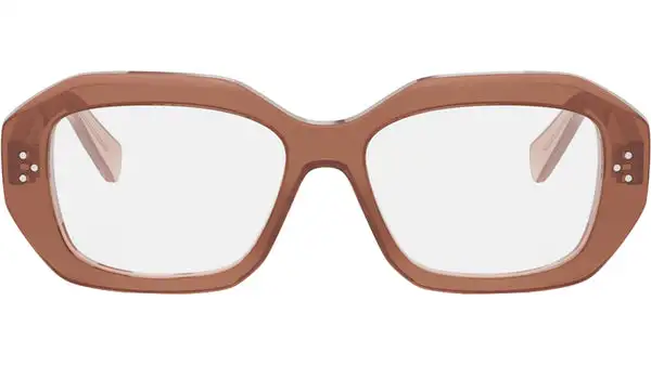 3 Dots Brown Geometric Eyeglasses