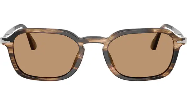 PO3381S 123653 Nero Marrone Grigiastro Occhiali da Sole