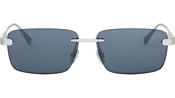 Octo Finissimo Silver Rectangular Sunglasses