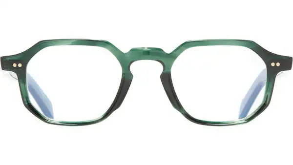 GR11 Optical 03 Verde Scuro A Righe Occhiali da Vista Rotondi
