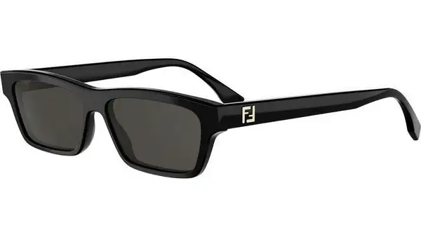 FF Squared Shiny Black Cat Eye Sunglasses