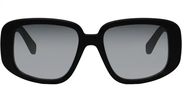 3 Dots Black Geometric Sunglasses
